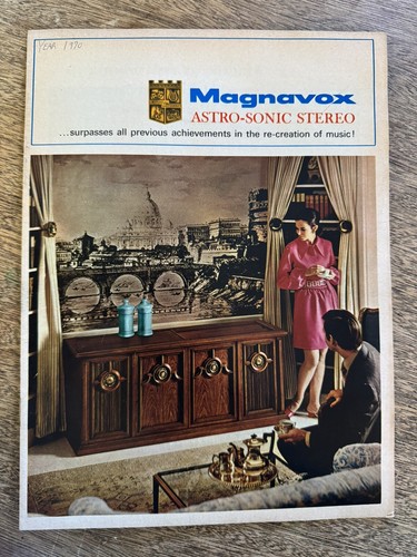 Vtg 1970 1971 MAGNAVOX Console Stereo SALES CATALOG Brochure Lot - Picture 2 of 14