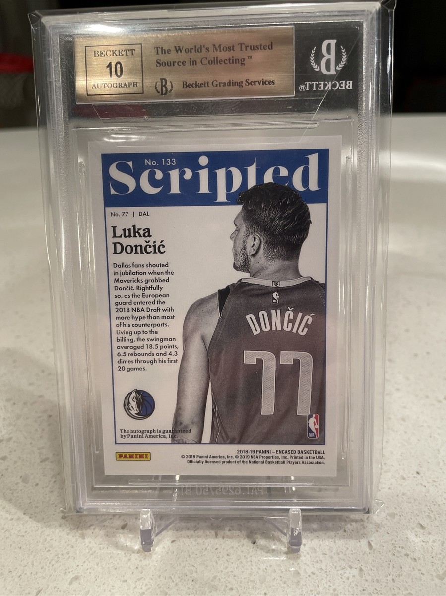 2018-19 Panini Encased LUKA DONCIC ROOKIE AUTO Card 75 Rare BGS