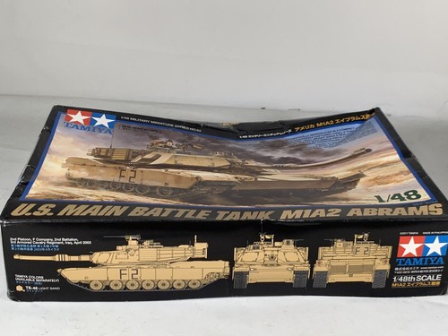 Tamiya US Main Battle Tank M1A2 Abrams Military Plastic Model Kit 1:48 Scale NEW - Picture 6 of 6