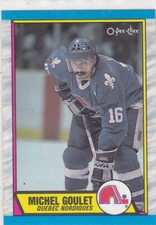 89/90 OPC...MICHEL GOULET...CARD # 57...NORDIQUES...FREE COMBINED SHIPPING