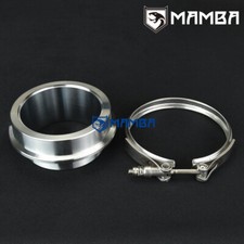 3.5 V-band Dump Down Pipe Flange Clamp T4 Garrett Gt42gtx42 Gt45gtx45 Tw