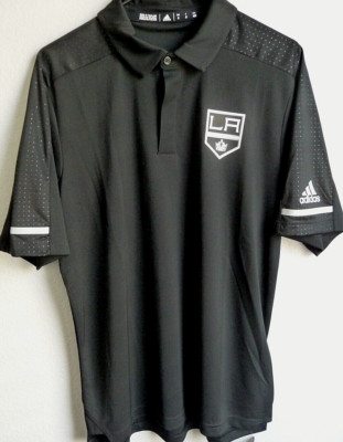 Men's Adidas Los Angeles Kings Hockey Polo Shirt M NWT