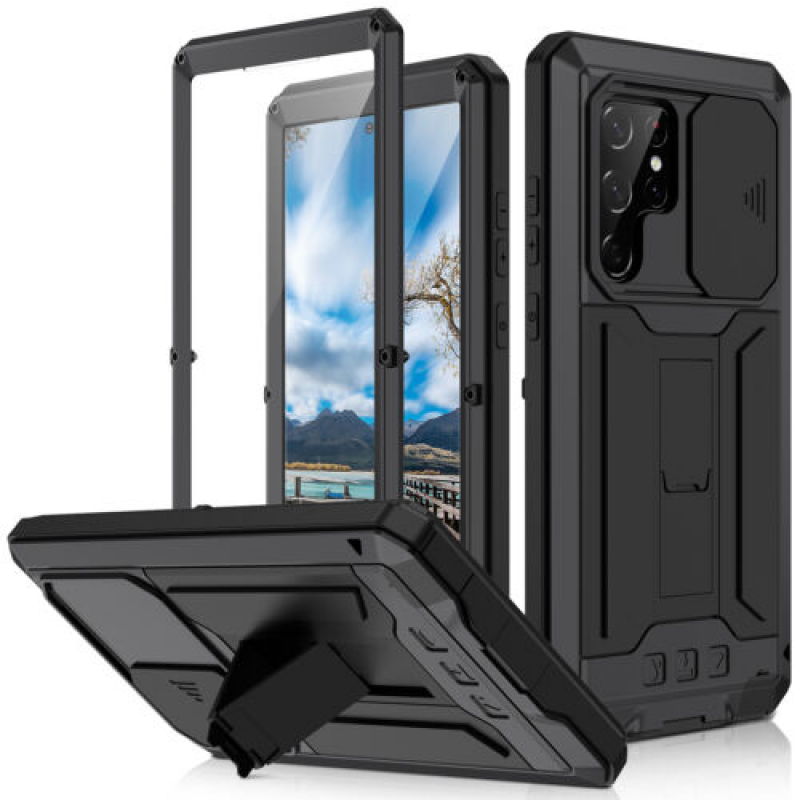 For Samsung S23 Ultra/ S23/ S22 Ultra Heavy Shockproof Metal Gorilla Case Lens-image