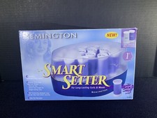 Vintage Remington Smart Setter 20 Visible-Heat Hair Rollers Curler H-1048 Clips