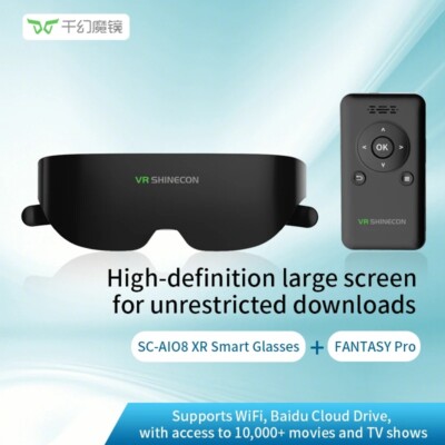 VR SHINECON SC-AI08 Pro XR AR Glasses 3D Smart VR Giant Screen