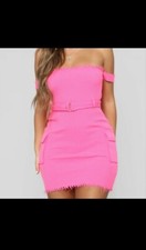Fashionnova Hot Pink Dress Xs