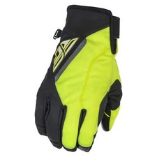 Fly Racing Title Snowmobile Gloves - Black / Hi-Vis