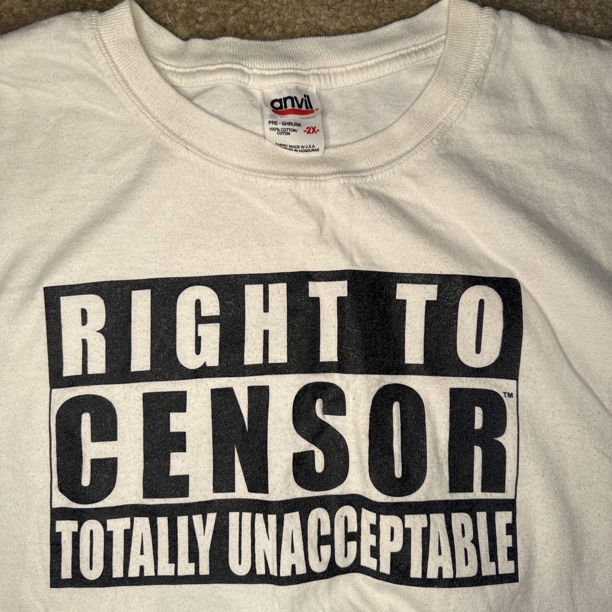 WARRANT CENSOR THIS Tシャツ Lサイズ VINTAGE (ヴィンテージ) 90s WARRANT CENSOR THIS ウォレント センサー