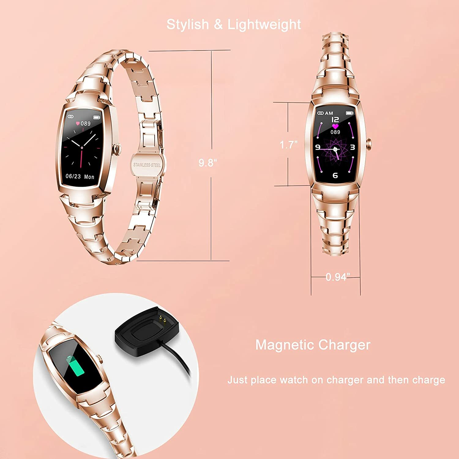 TMYIOYC Fitness Tracker Digital Watch w/ Heart Rate, Blood Pressure, Blood Oxyge eBay