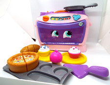 Leap Frog Toy Oven Stove Electronic Learning Toy 7" x 11" Songs Phrases Numbers