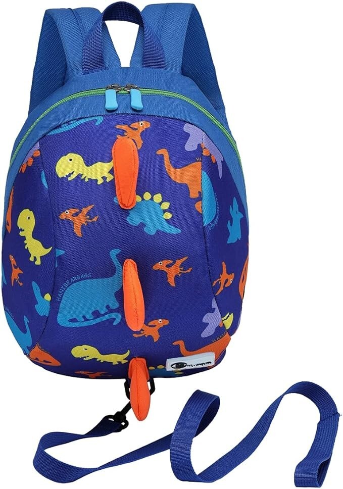 Dinosaur Children's Bag With Reins Walking Reins Baby Reins