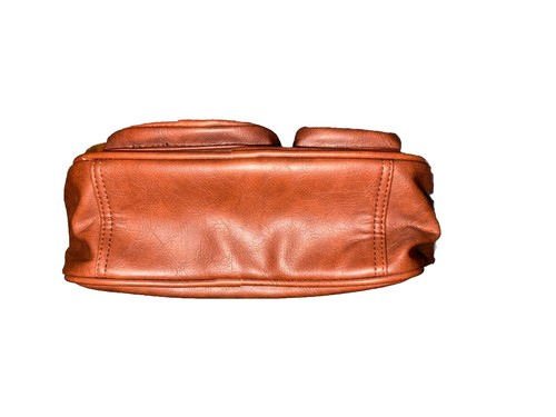 Handtasche Kunstleder Taschen Mehrzweck braun Top Griff Reise - Bild 7 von 13