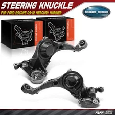 2Pcs Rear Steering Knuckle for Ford Escape 09-12 Mercury Mariner 09-11 2.5L 3.0L