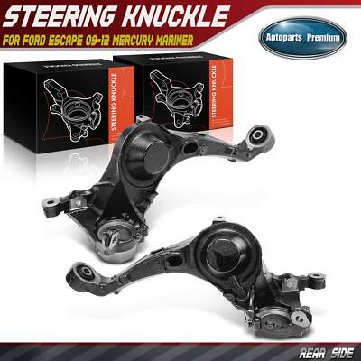 2Pcs Rear Steering Knuckle for Ford Escape 09-12 Mercury Mariner 09-11 2.5L 3.0L