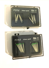 Dental Fiber Post Set 20 Pack 2 Sizes (1.0mm and 1.2mm) 2 boxes