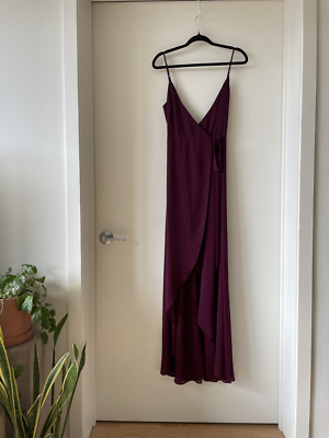 Show Me Your MuMu - Floor Length, Burgundy, Bridesmaid, Black-tie Wedding -  Sz S | eBay