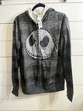 DISNEY Parks Nightmare Before Christmas Jack Skellington Hoodie Jacket Medium