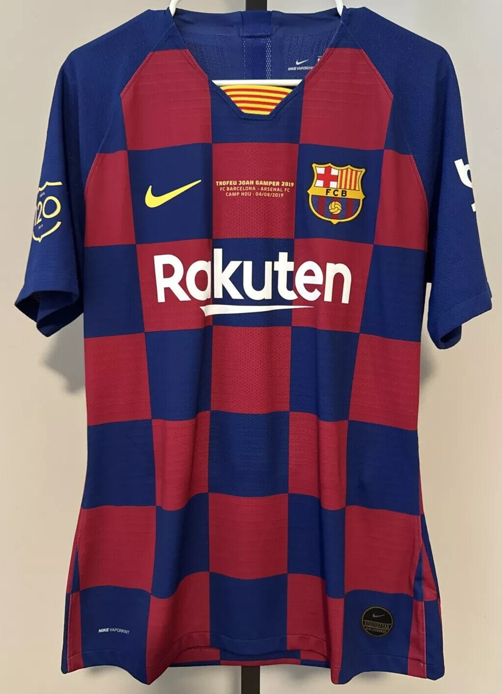 BARCELONA - MESSI - MATCH WORN SHIRT - 2019 TROFEO JOAN GAMPER MATCH VS ARSENAL
