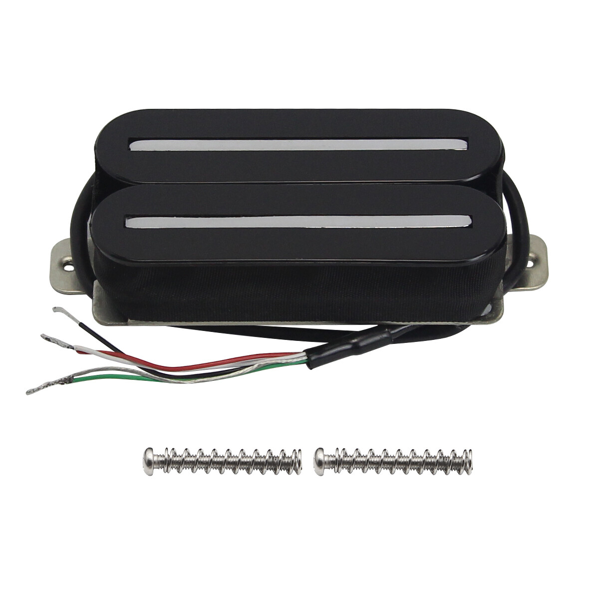 FLEOR Electric Guitar Humbucker Pickup Bridge Dual Dual RailsDouble Coil Black