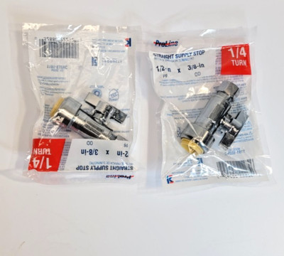 (2) ProBite 1191-932HC Ball Valve 1/2 x 3/8 in Connection Push-Fit x Compression