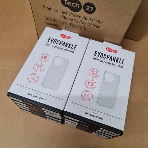 Job Lot 20x Tech21 Cases For iPhone 13 PRO - Evo Sparkle Shockproof Wholesale - Picture 2 of 10