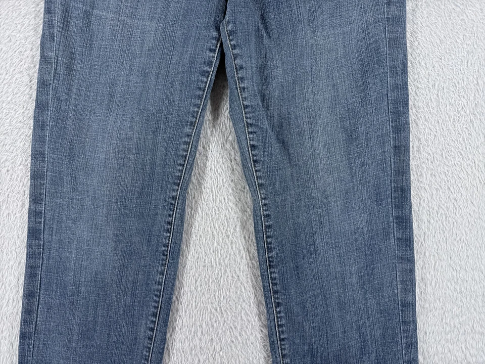 Pantalones de mezclilla Christopher Blue para mujer 10 azules pierna recta lavado medio 28x26 Foto 3 de 4