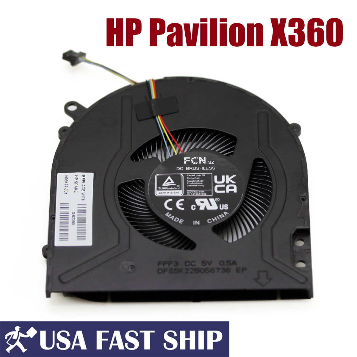 Genuine CPU Cooling Fan For HP Pavilion x360 14-ek0013dx 14-DY 14