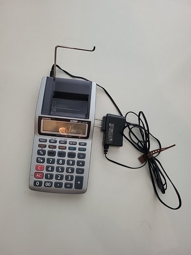 Casio HR-8TM Prnting Calculator Tax & Exchange Tested Working Plug In Or Battery
