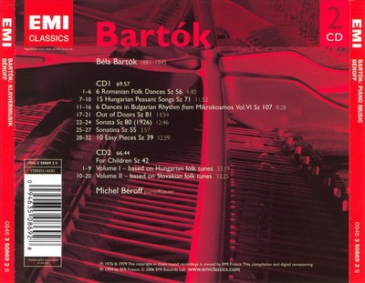 BART¢K: PIANO MUSIC NEW CD