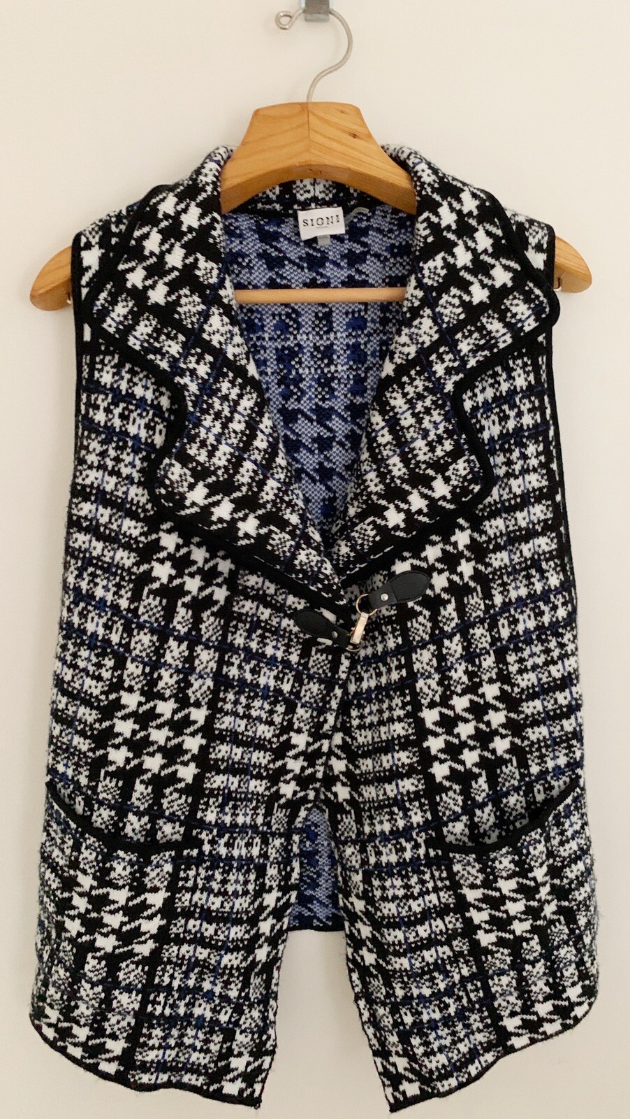 SIONI Women Sweater Vest PL/PXL Blue 
