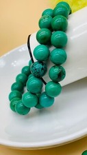 Green Turquoise Natural High Quality Gemstone 10 mm Beads Bracelet