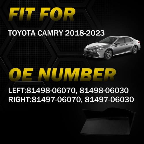 Rear Left Right Side Tail Light Lamp Cover Trunk Trim For Toyota Camry 2018-2023 - Foto 2 di 26