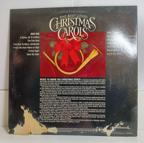 Hallmark Presents THE BEST LOVED CHRISTMAS CAROLS 1985 Vinyl Record - Foto 2 di 8