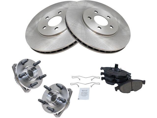 Front Brake Pad and Rotor and Wheel Hub Kit fits Stratus 2001-2005 63DRMZ
