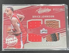 Brice Johnson 2016 Absolute Tools of the Trade Materials Quad /125 Rookie RC