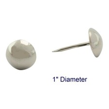 C.S. Osborne 50 Pcs 1" Nickel Plated Nails 6965-NP Decorative Tacks