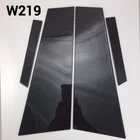 4pc Real Carbon Fiber Pillar Panel Cover Fits 04-11 W219 CLS500 CLS55 CLS63