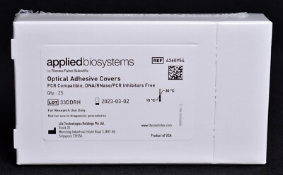 25 Count Applied Biosystems Optical Adhesive Covers 4360954  FACTORY SEALED