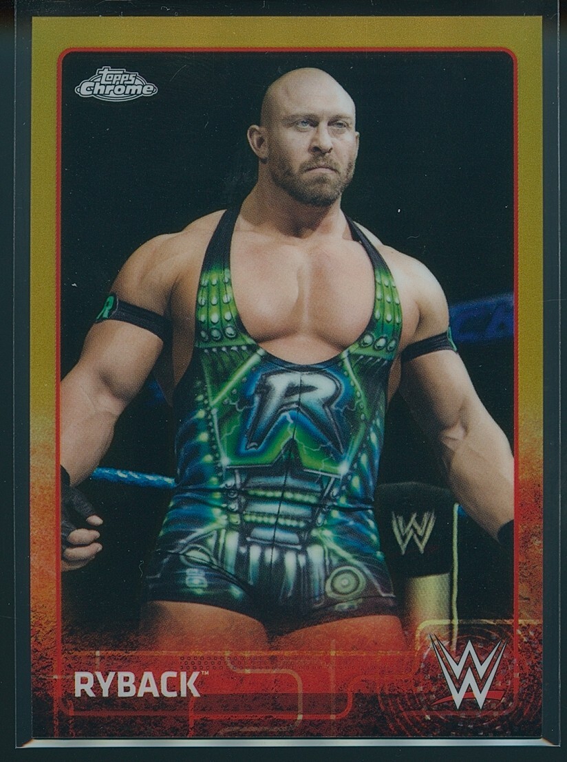 Ryback 2015 Topps Chrome WWE Gold Refractor #62 /50