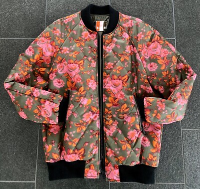 MSGM MILANO 46 Japanese Bomber M Jacket Cherry Blossoms Hot Bomber