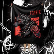 Fenrir 02 Red Sherpa blanket