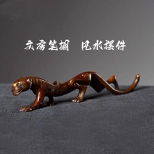 Style White Tiger Brush Rest Calligraphy Pen Holder Chinese Desk Decor