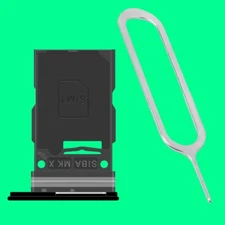 Replaceable SIM + Memory Card Tray Holder SIM Pin f Samsung Galaxy S24+ SM-S926U