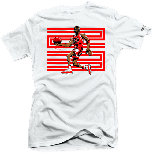 T-Shirt R1 Per 11 Cherry Red | Varsity Heritage Gym University Bred Win Like 96
