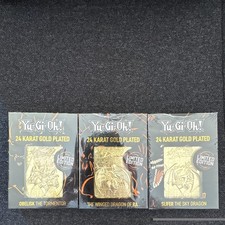 Fanattik Yu-Gi-Oh! 24K Gold Plated - Obelisk/Ra/Slifer - Limited Edition