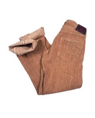 Sugar Cane Okinawa Selvedge Denim Jeans 31x34 Brown SC40302-021 Made in Japan