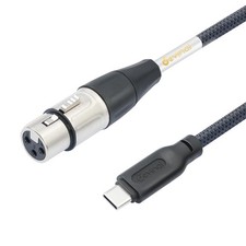 XLR Female To USB C Cable Recording Cord Adapter Smartphone MacBook 1M