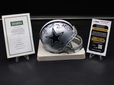 Deion Sanders/Tony Dorsett +2 Signed Mini Helmet Cowboys Autograph JSA D14455
