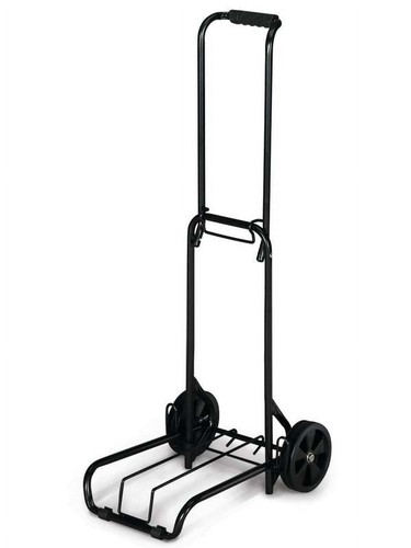 Carrello portapacchi pieghevole nero 39" x 13" (piattaforma 15") capacità 3 libbre vuoto 75 libbre - Foto 2 di 7