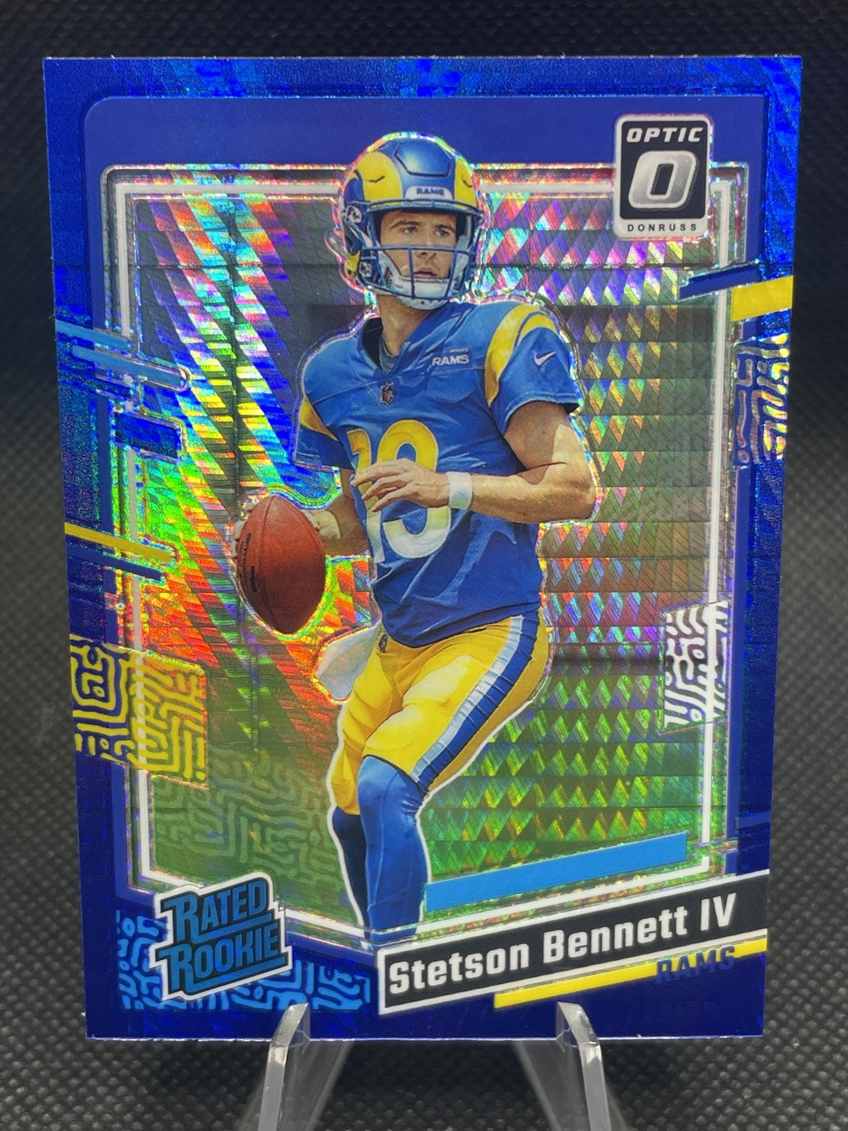2023 Panini Donruss Optic - Rated Rookie Stetson Bennett #267 Blue Hyper Prizm